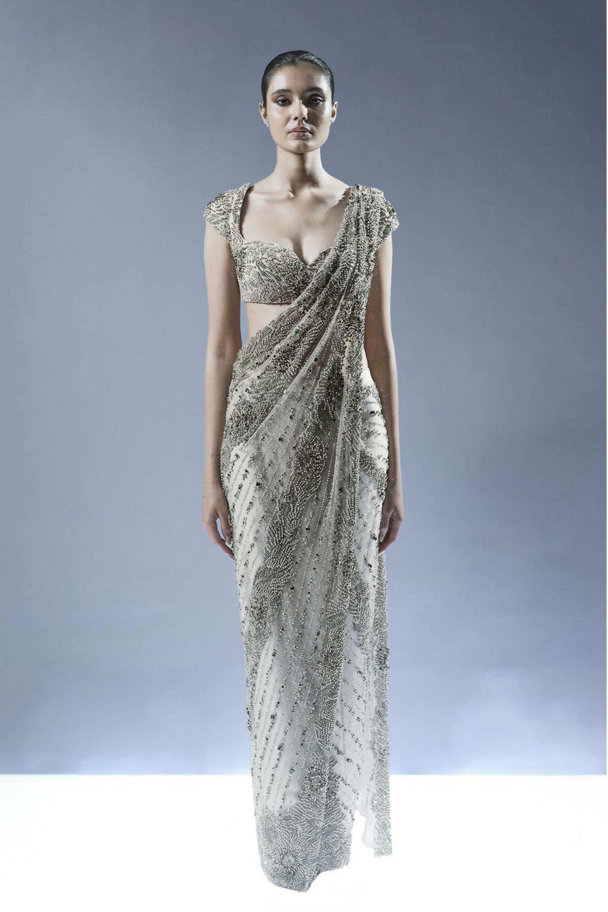 Aurora Cascade Saree