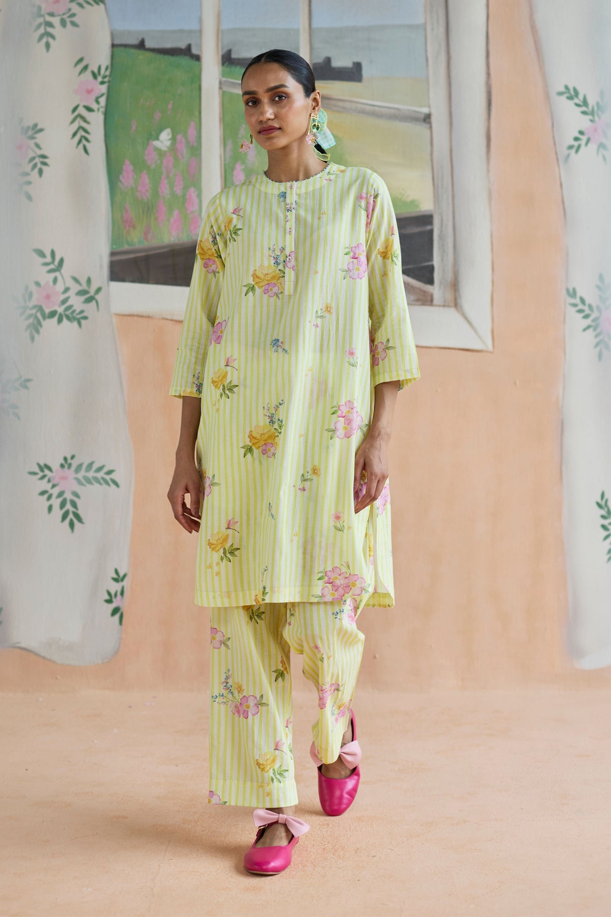 Serene Flora Mid Kurta Set