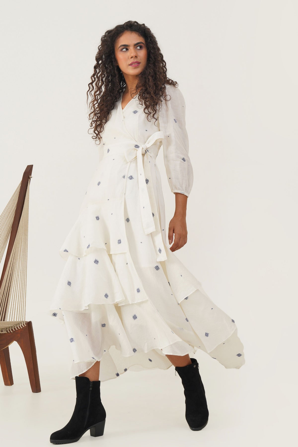Ivory Olive Dress