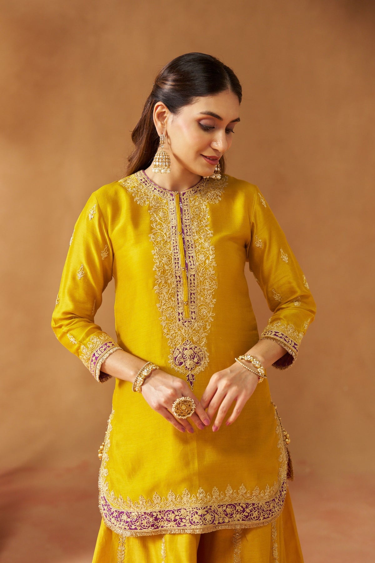 Fadiya Mustard Sharara Set