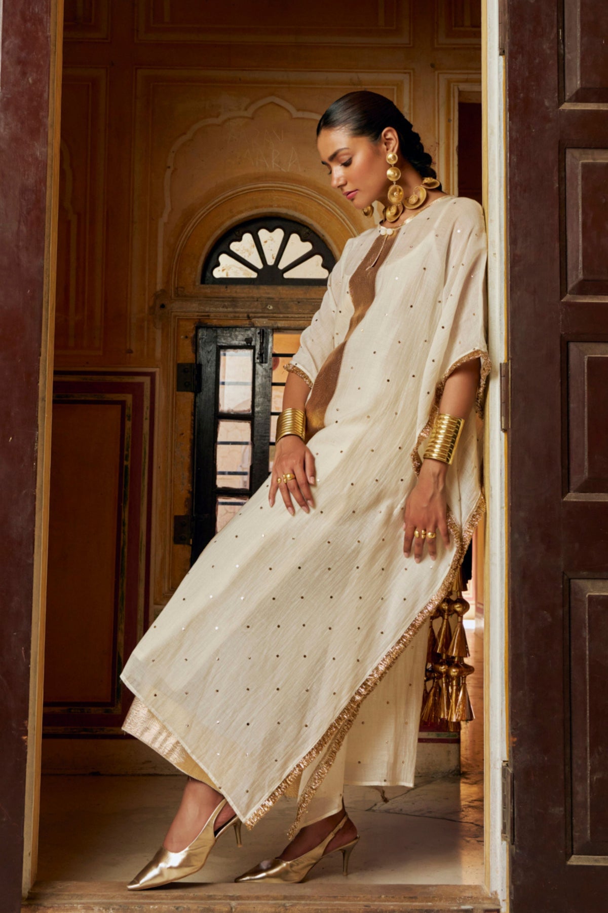 Ivory Kaftan Set