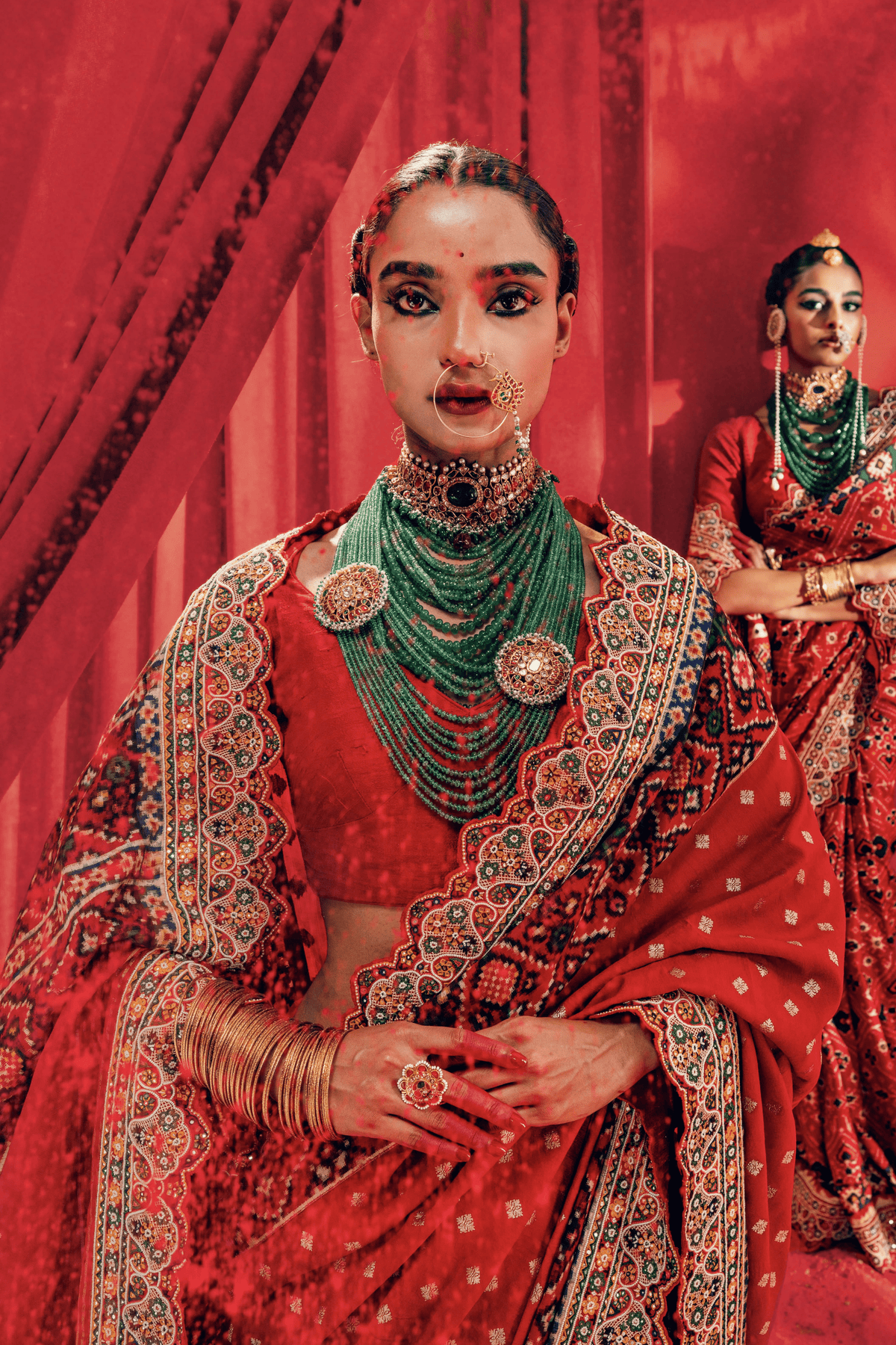 Red Patola Saree