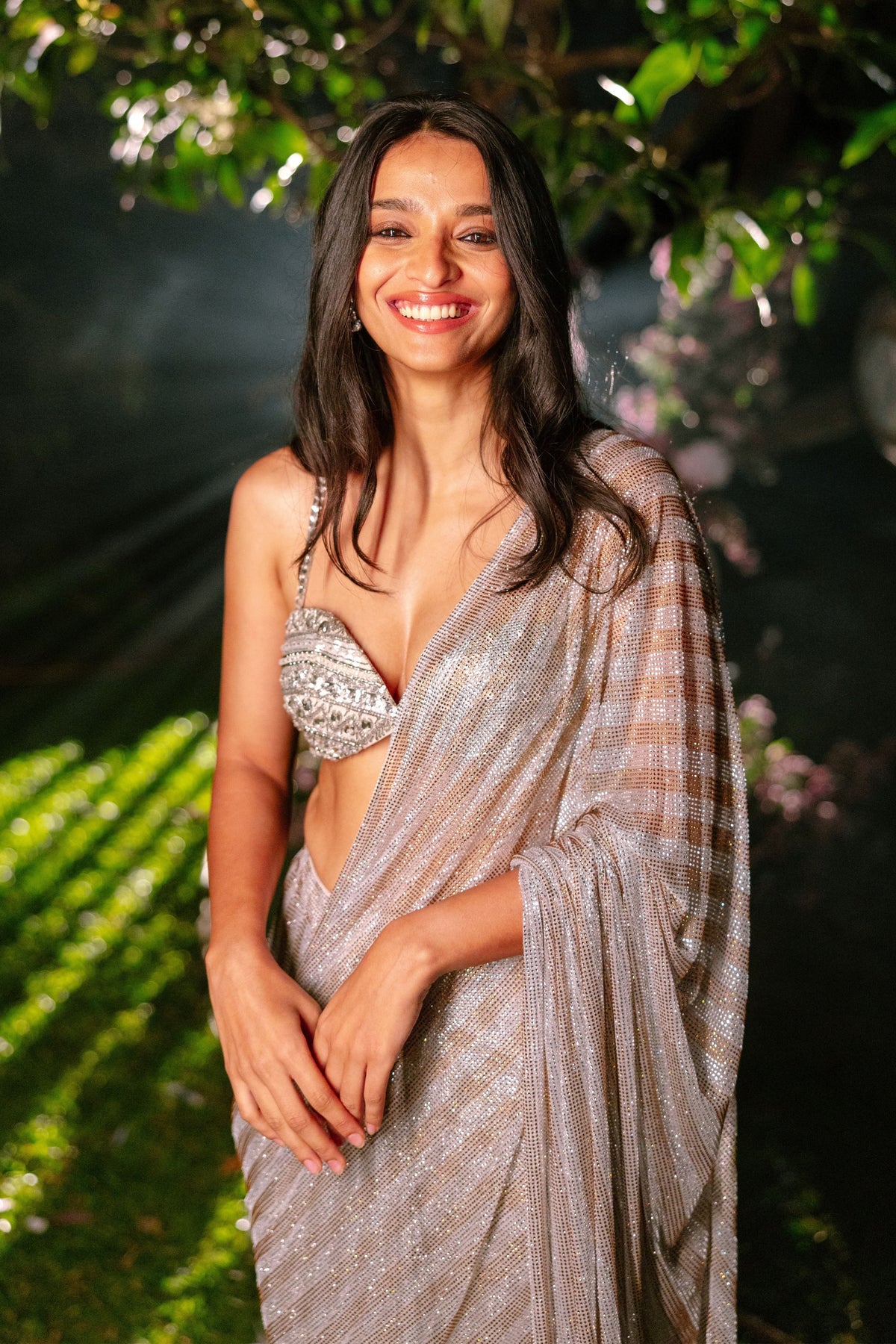 Celestial Stride Draped Saree Set