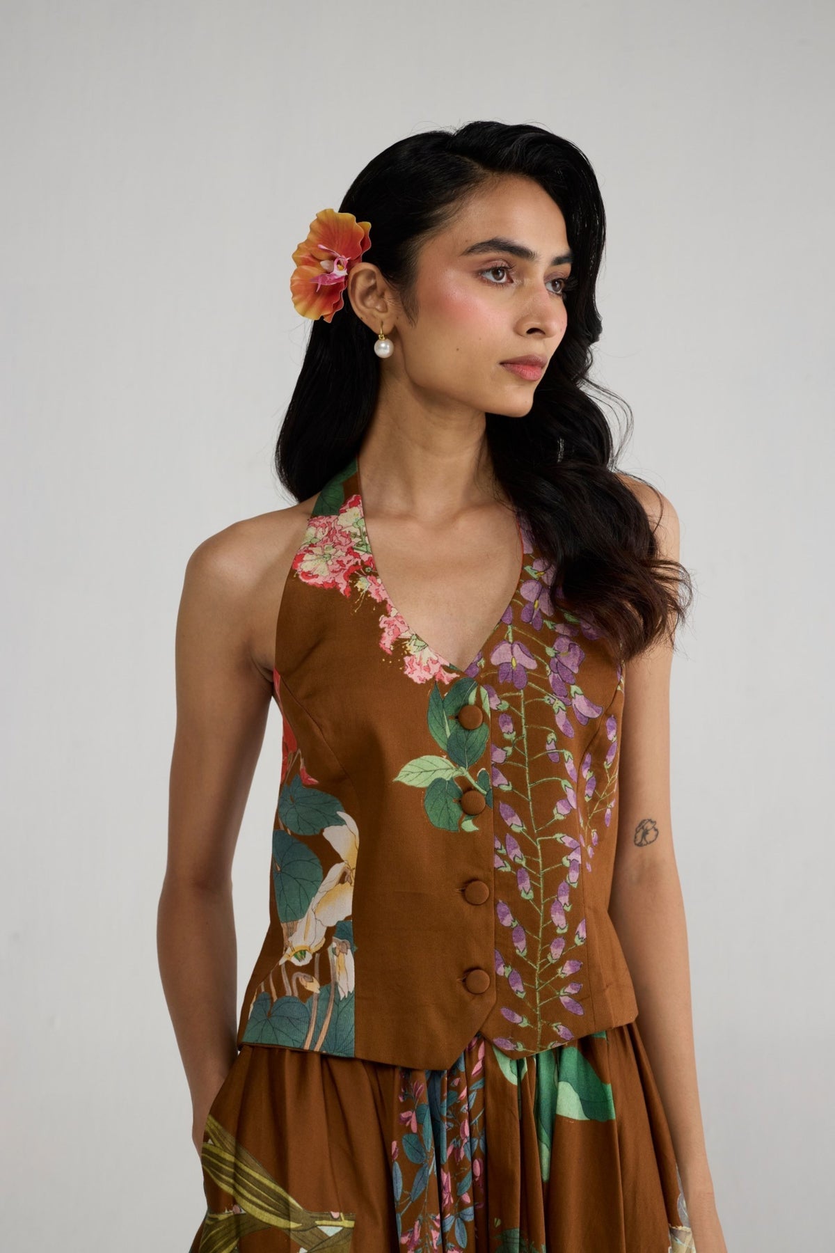 Emi Halterneck Skirt Set