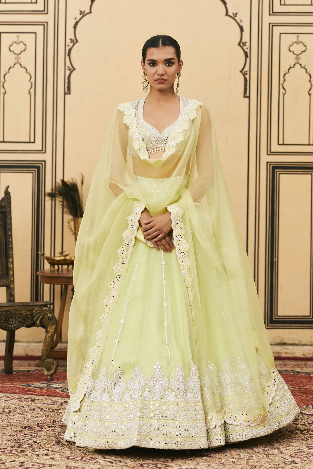 Pudina Lehenga Set