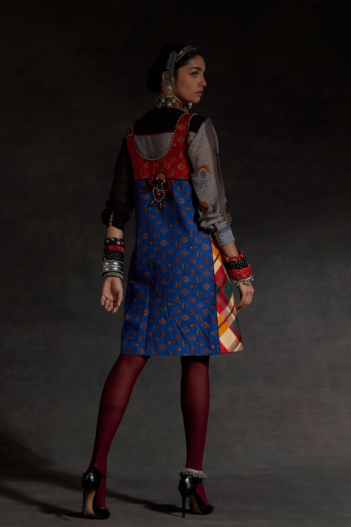 Mehru Embo Dress Set