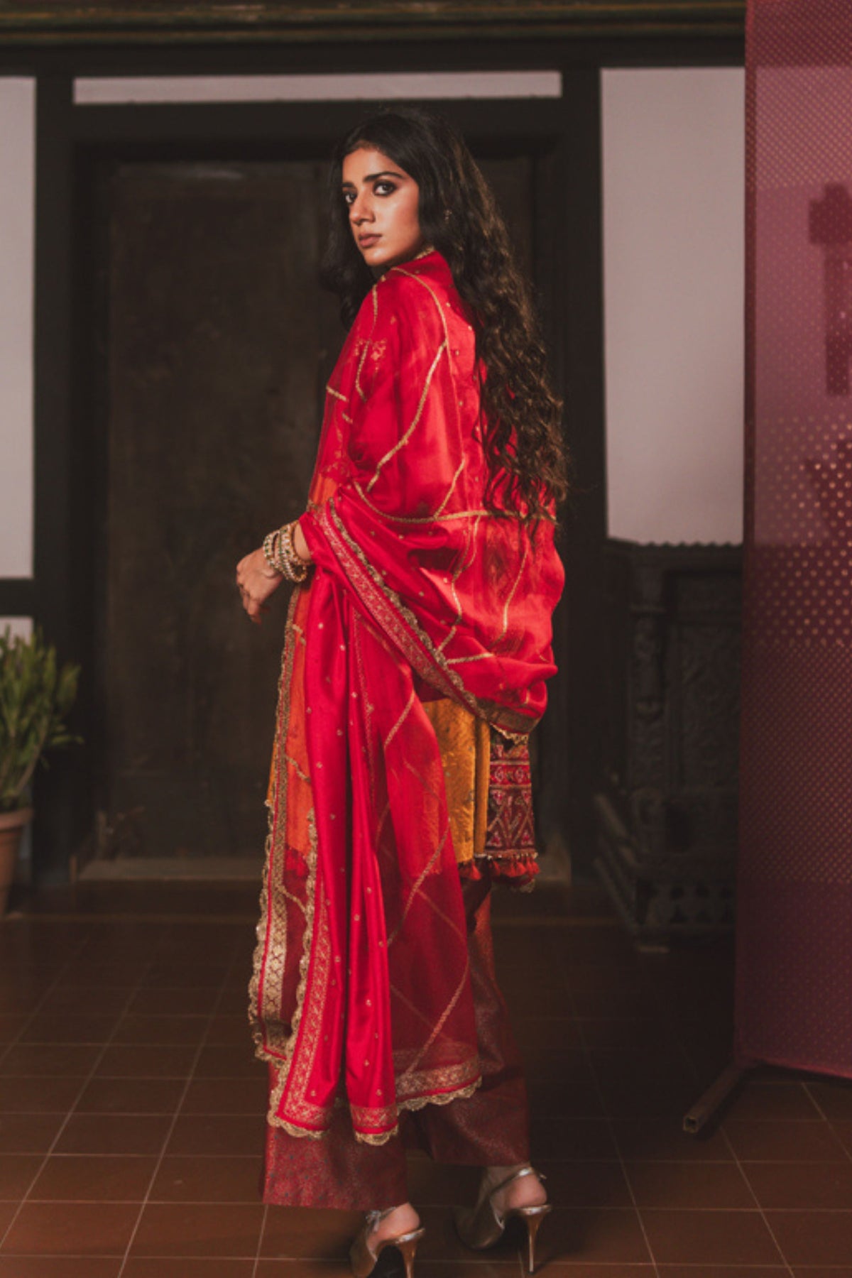 Pooja Multi Kaftan Set