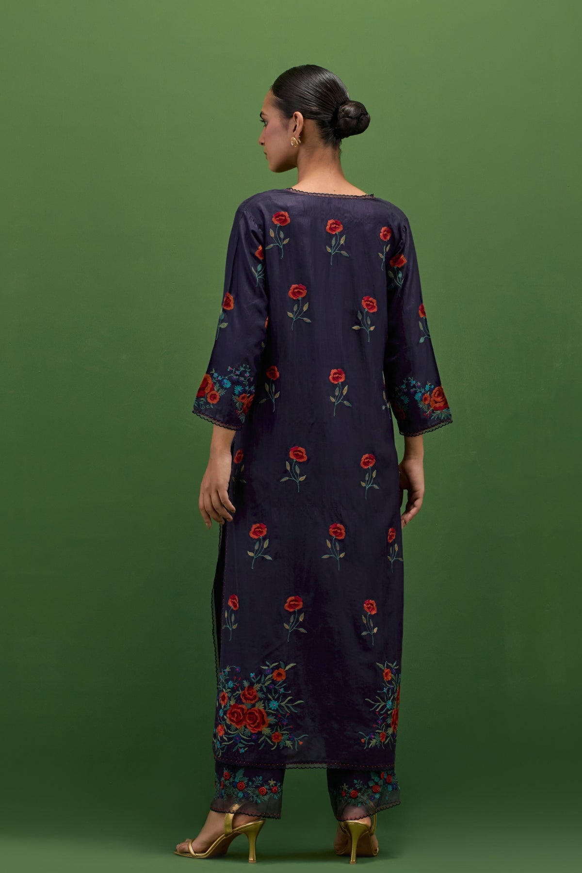 Midnight Blue Straight Kurta Set