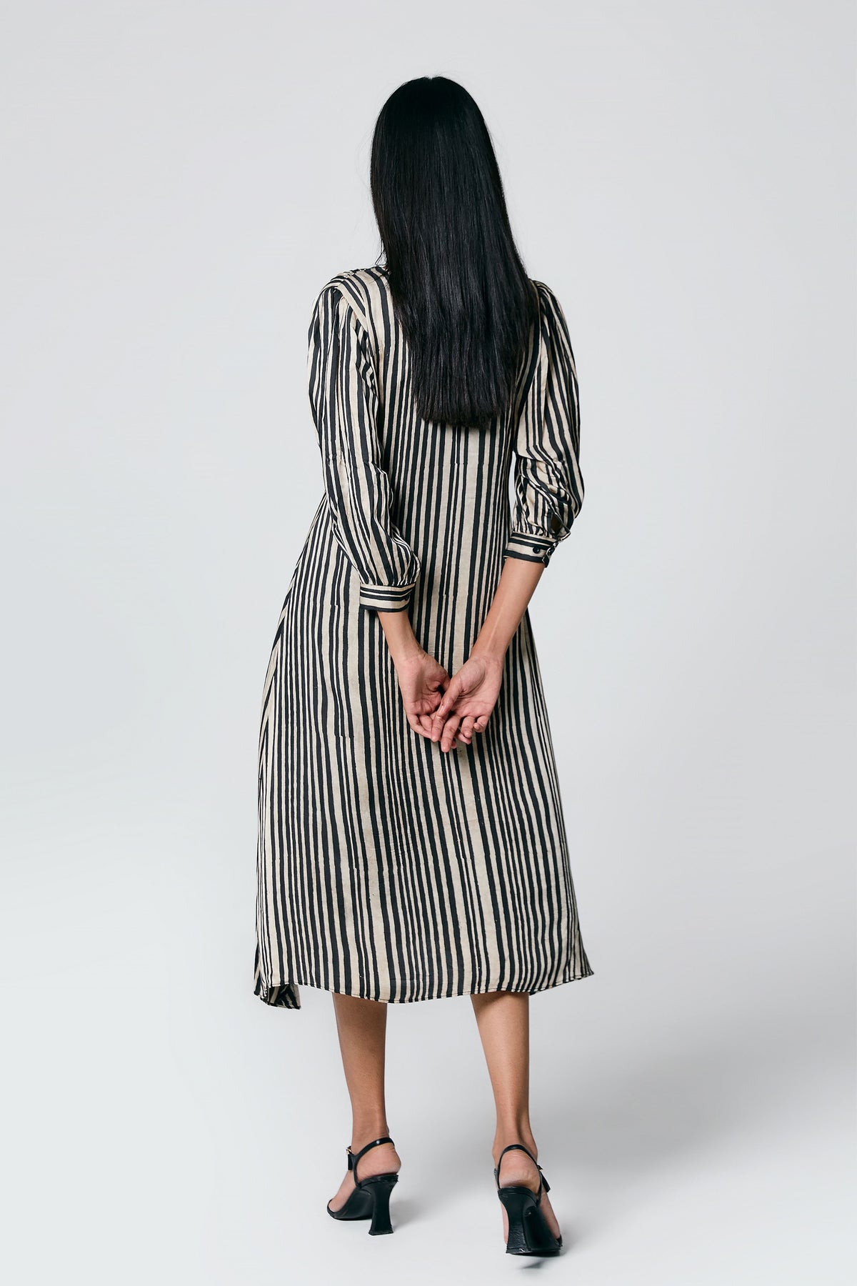 Ajrakh V Neck Dress