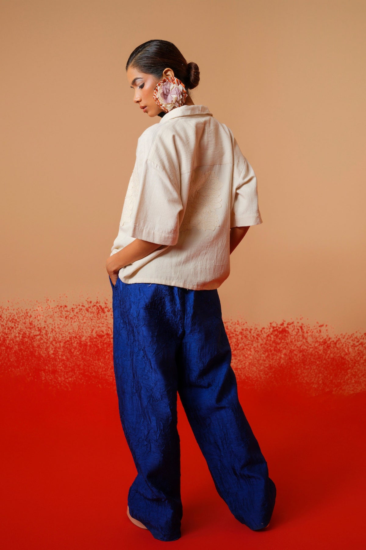 Blue Petal Pants