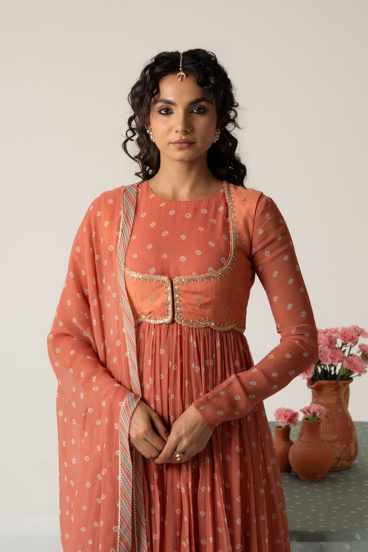 Rohiva  Anarkali Set