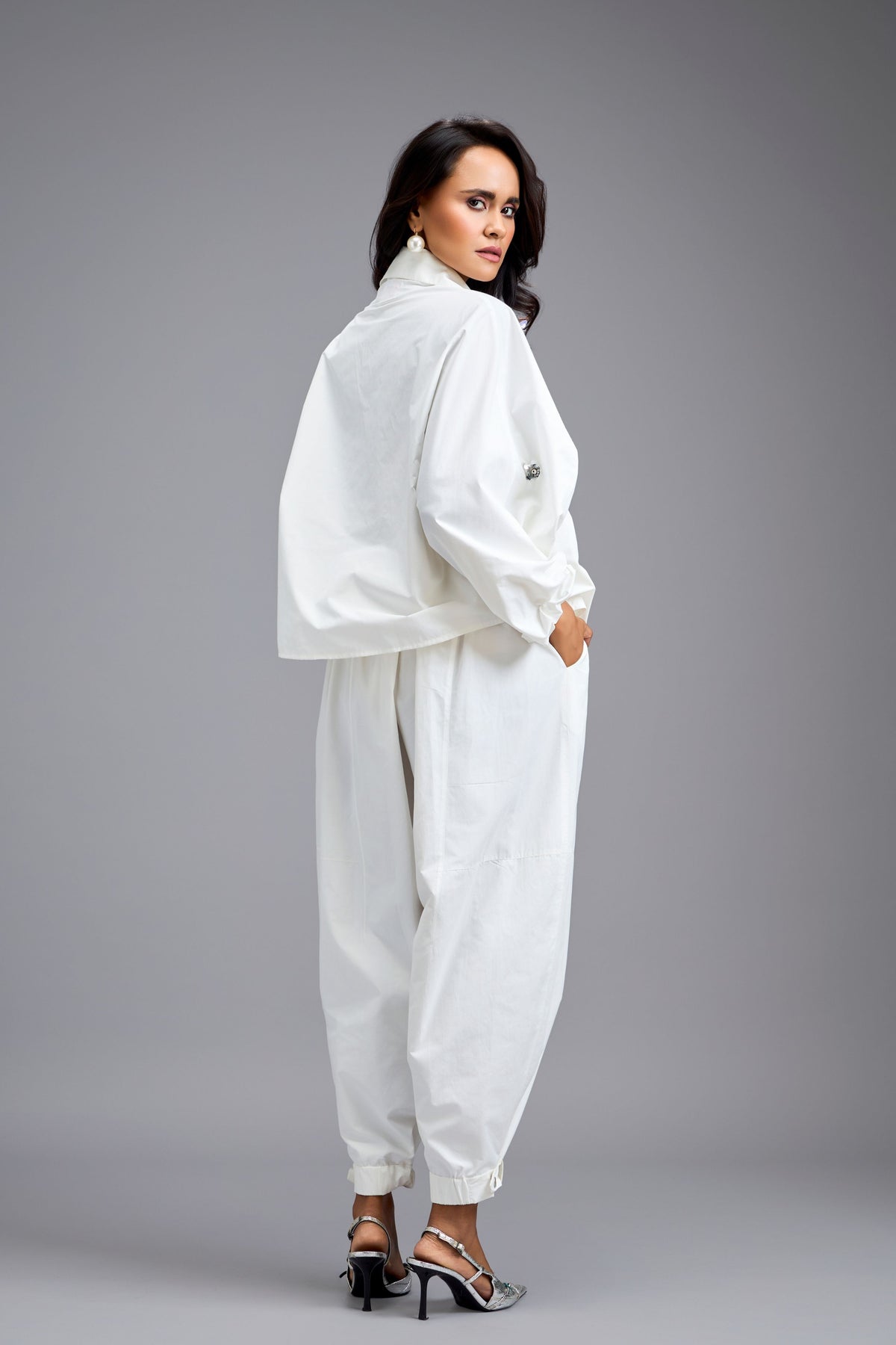 Wrap Around Tapered Blazer Set