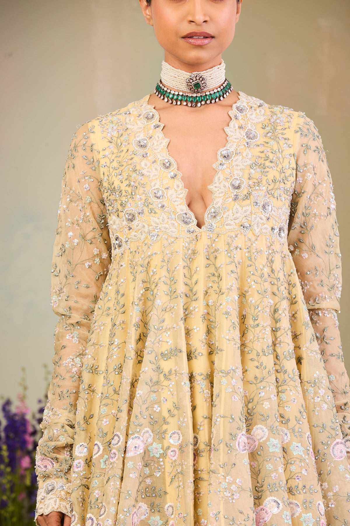Rabia Short Anarkali Set