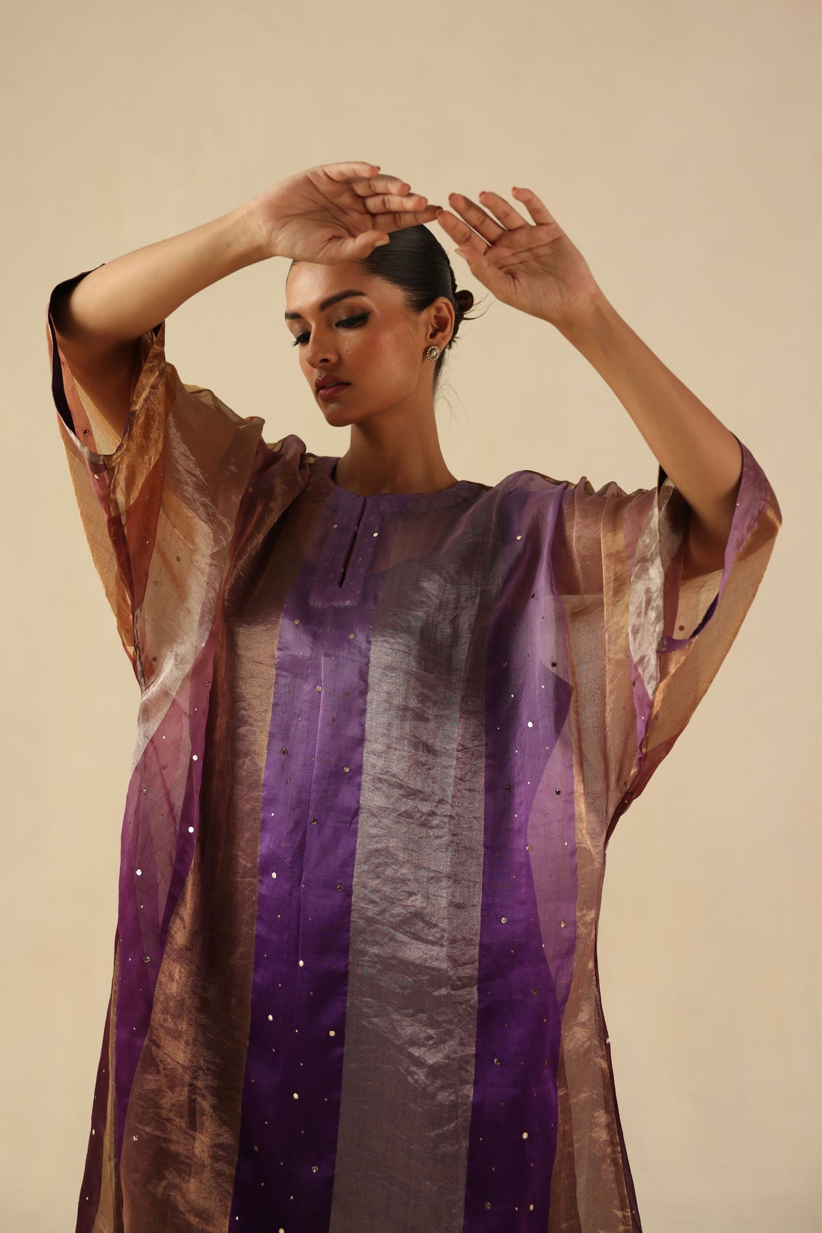 Purple Tabeer Kurta Set