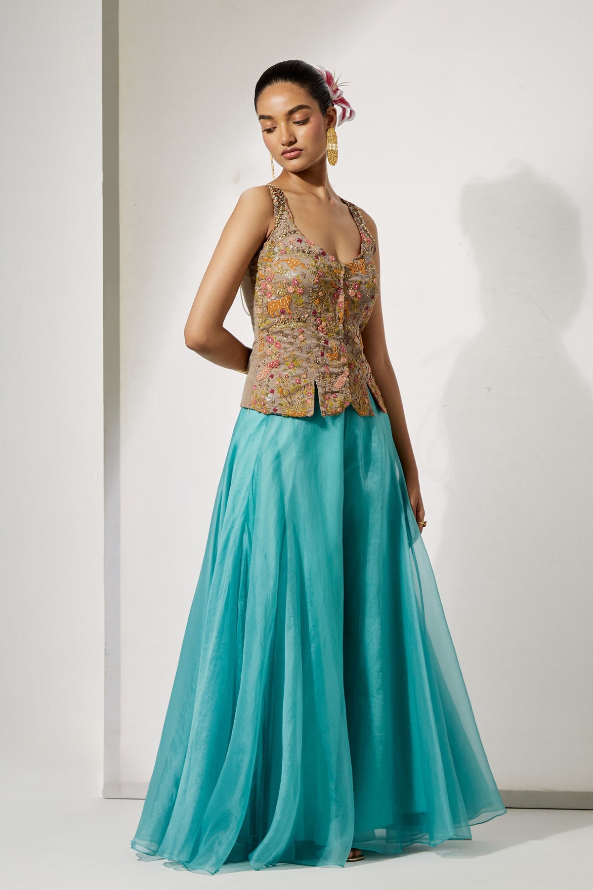 Turquoise Skirt