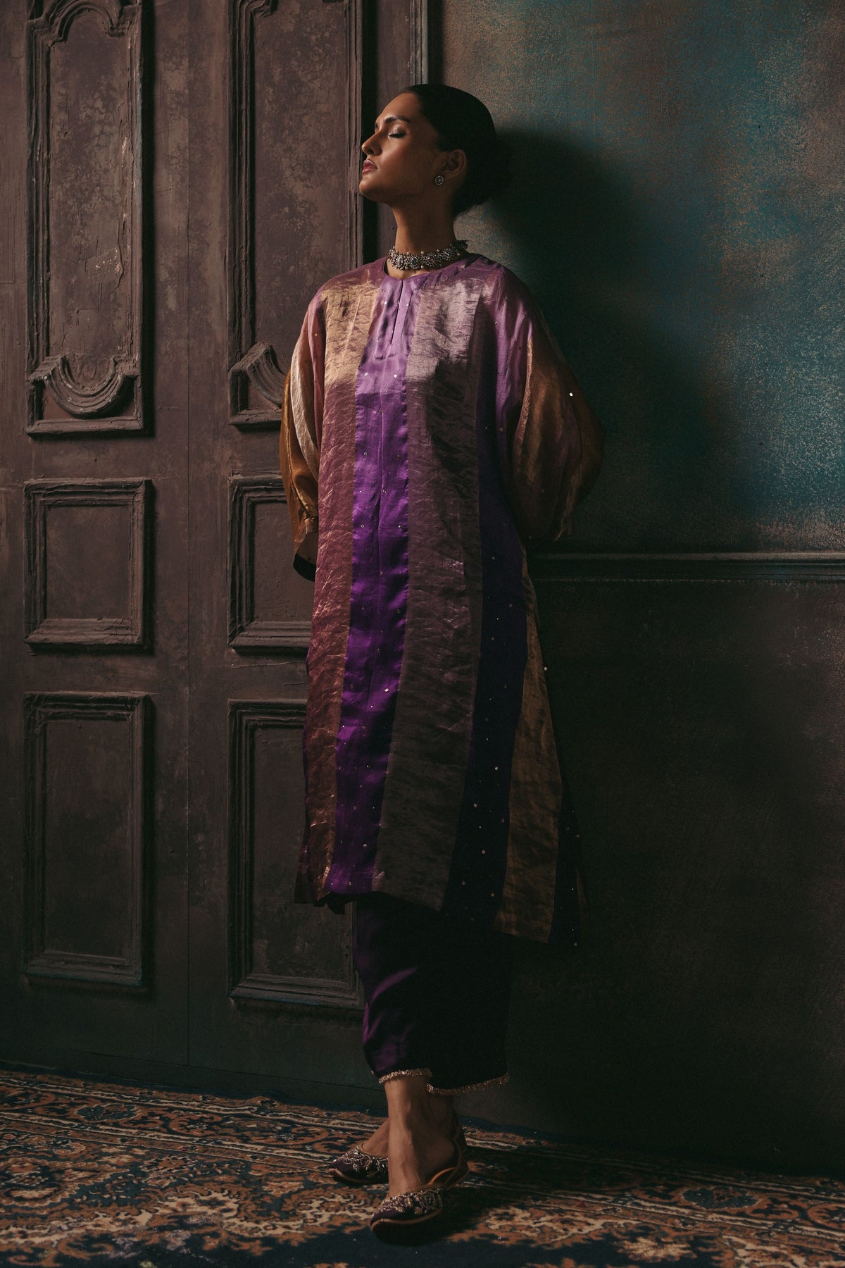 Purple Tabeer Kurta Set