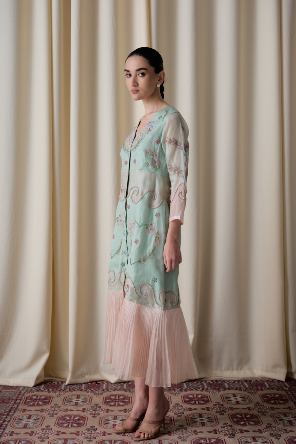 Elotia Mint Green Dress