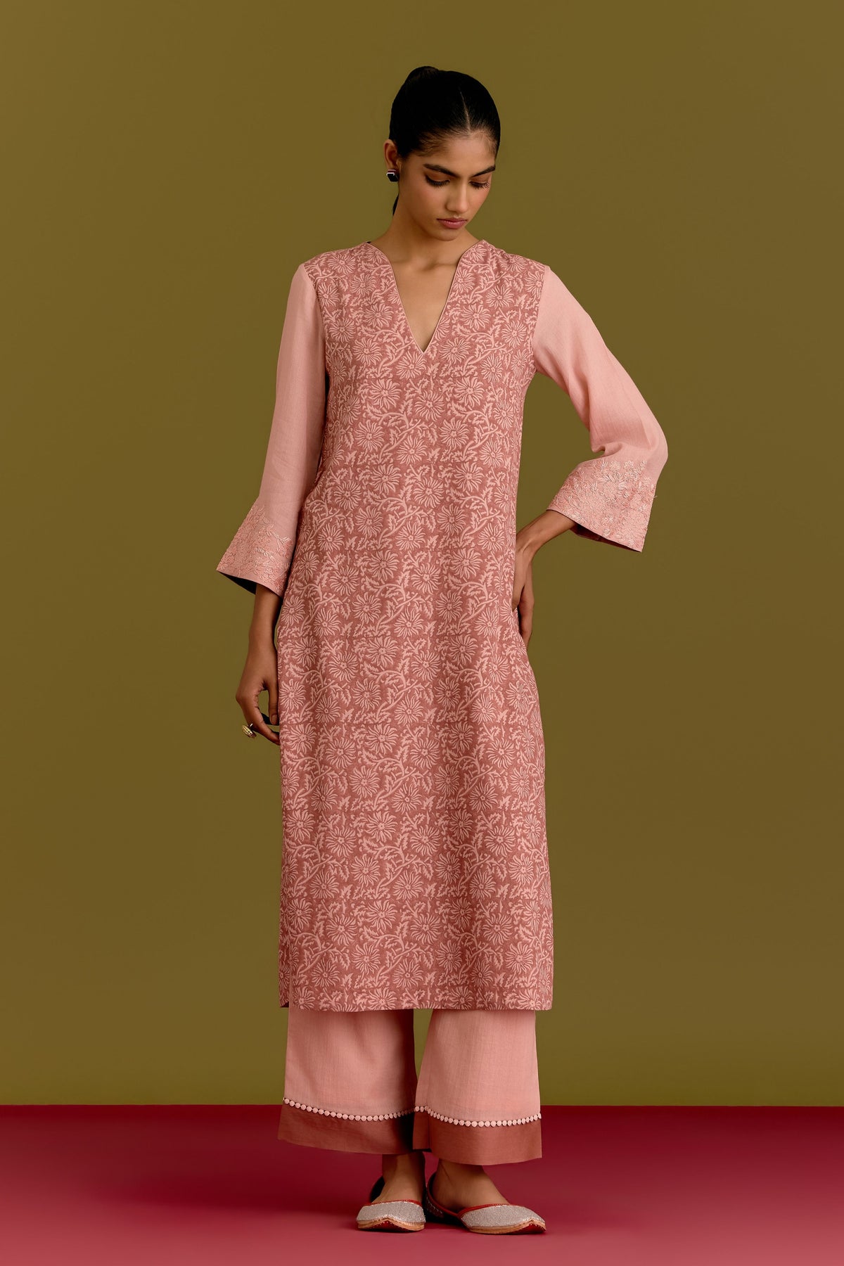 Pink Kurta Set