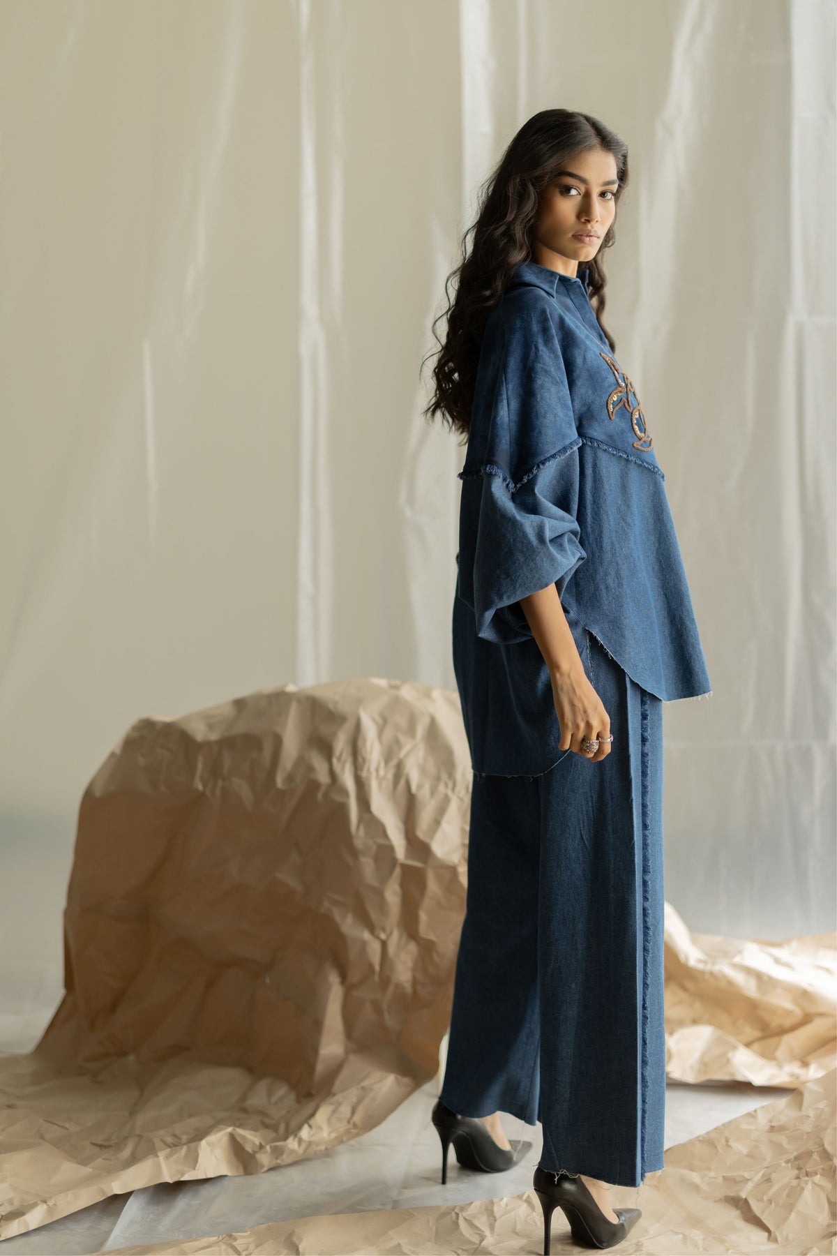 Light Blue Tie-dye Co-ord Set