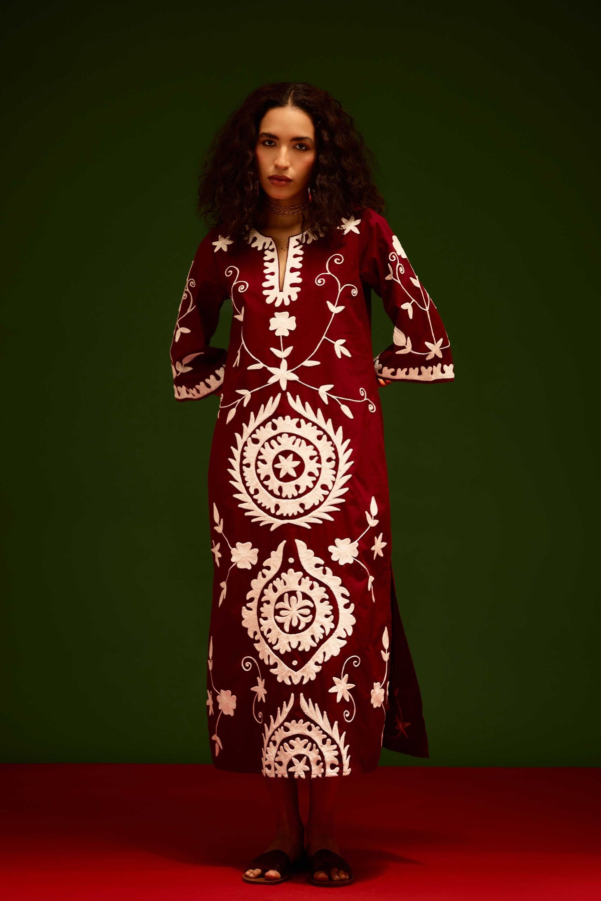 Burgundy Maxi Dress