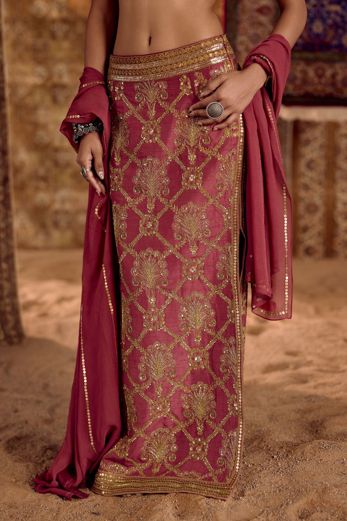 Afsan E Zar Skirt Set