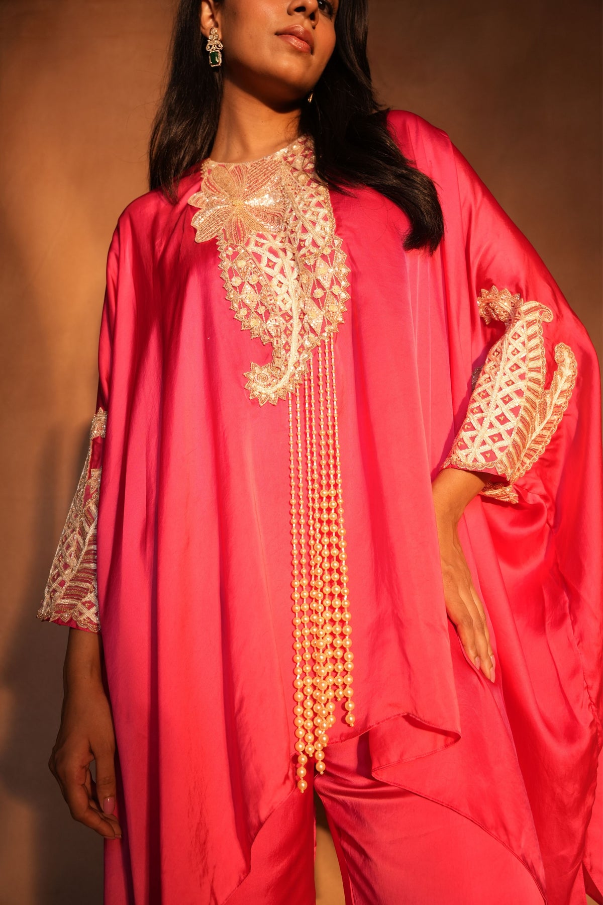 Pink Kaftan Set