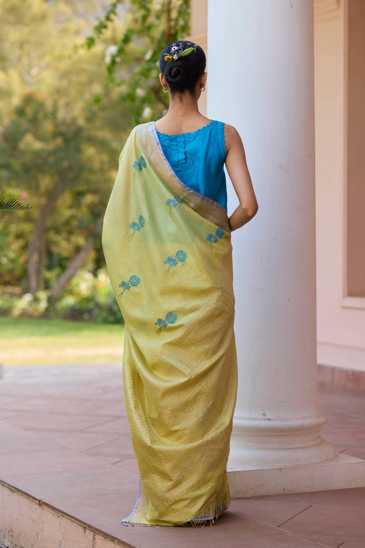 Grassling Jamdani Saree
