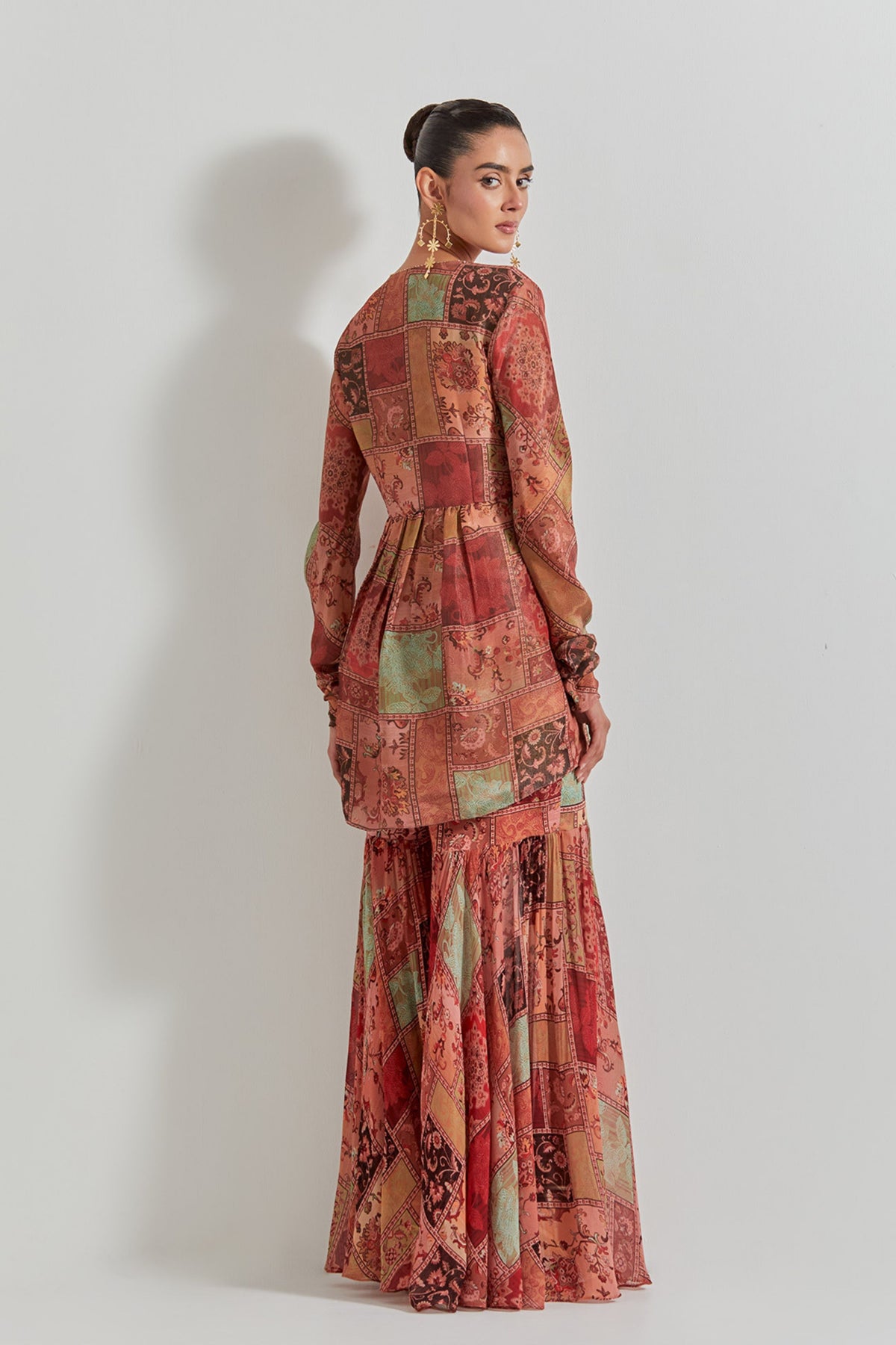 Spicy Glam Sharara With Top