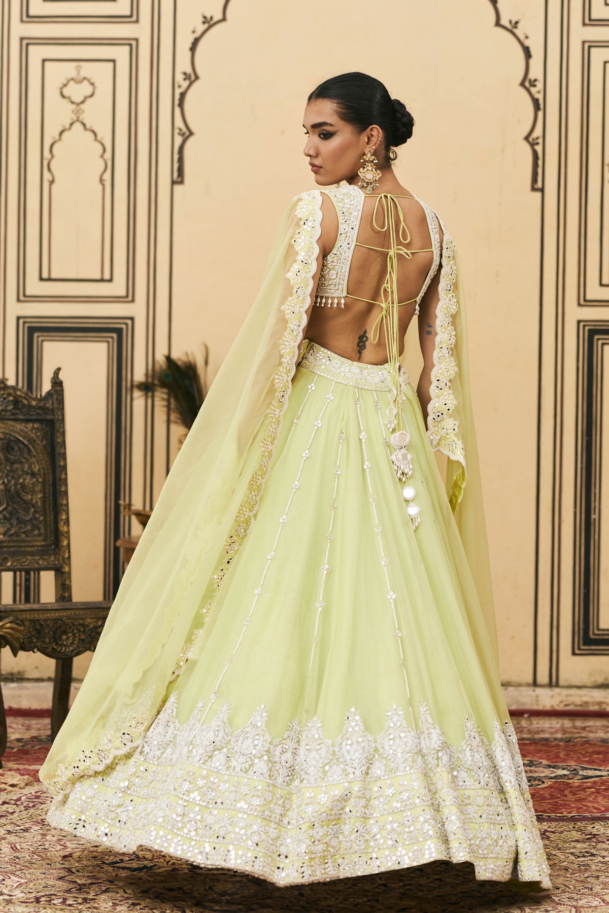 Pudina Lehenga Set