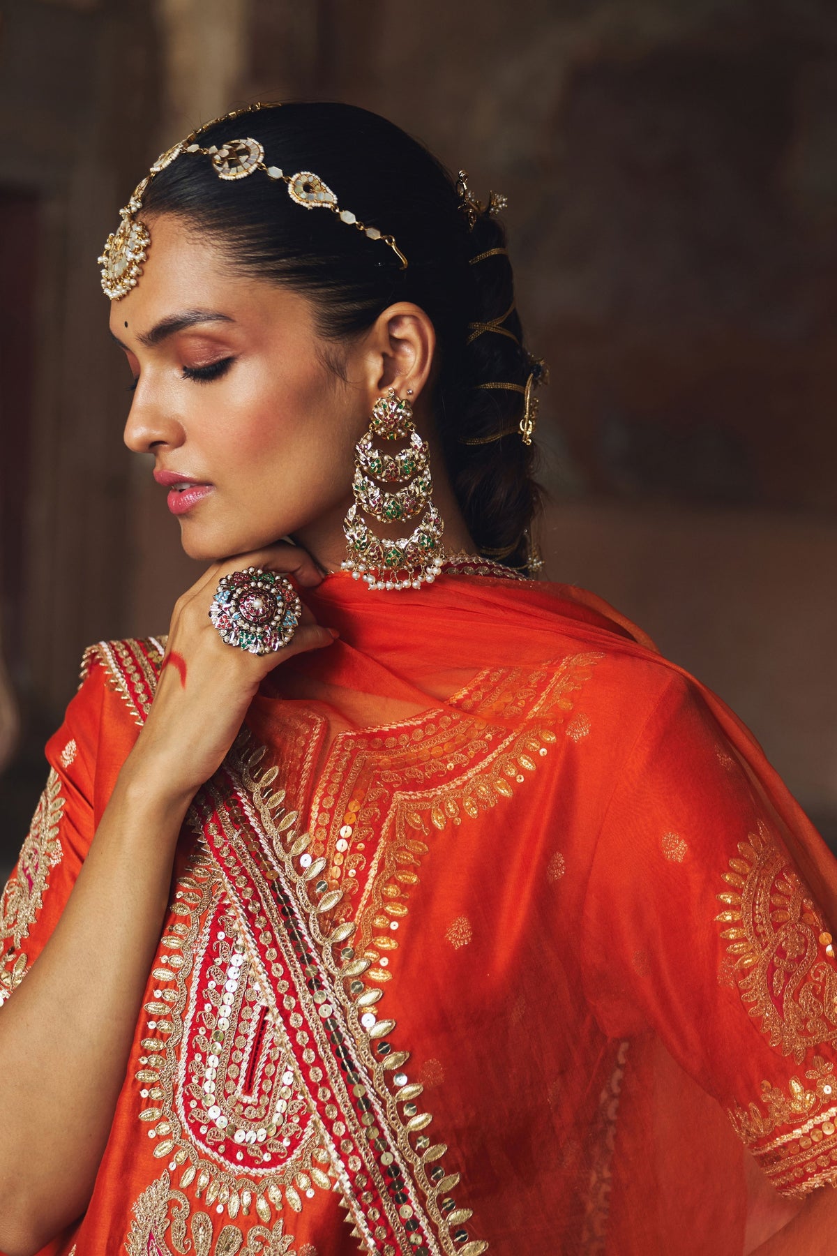 Areesha Orange Sharara Set