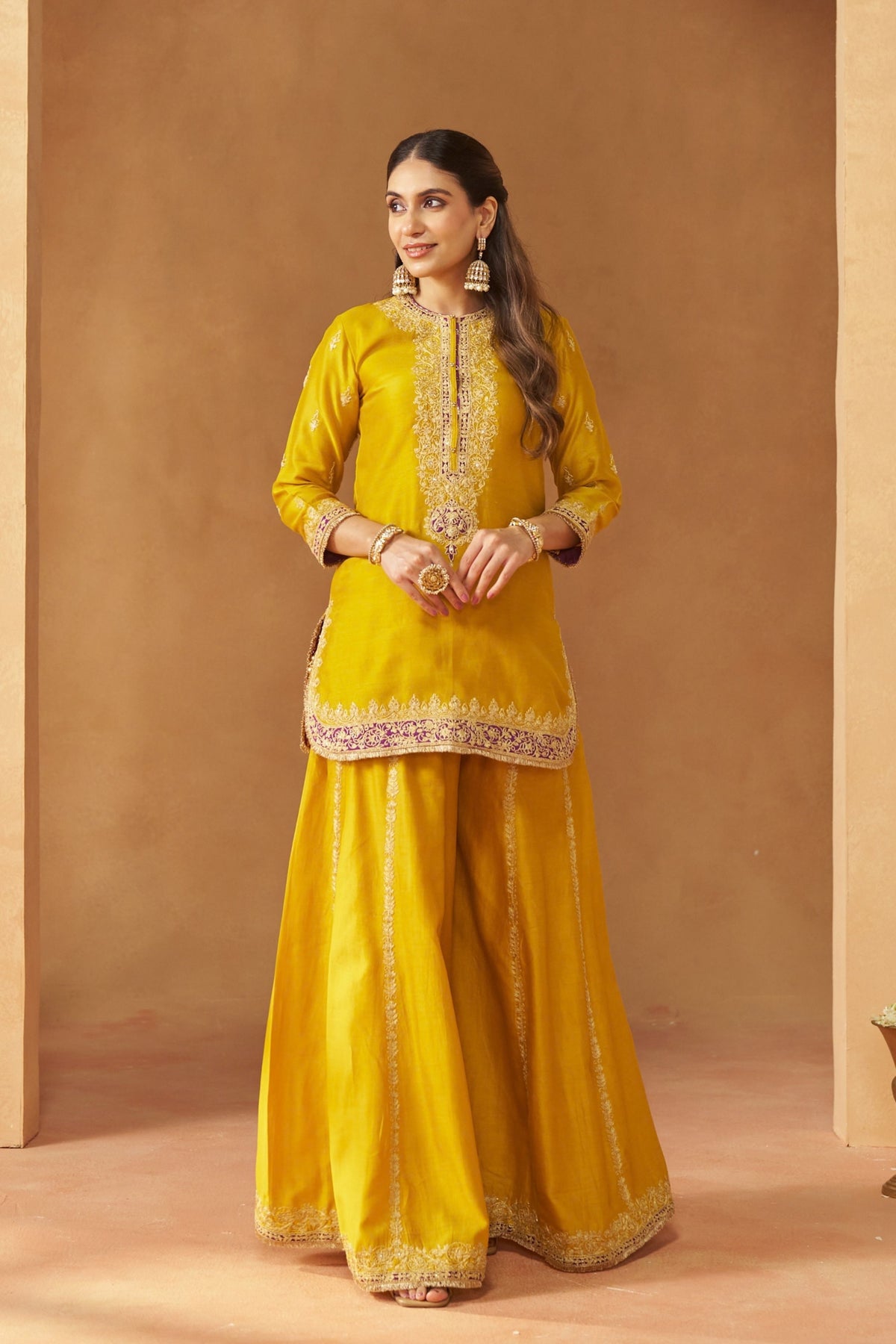 Fadiya Mustard Sharara Set