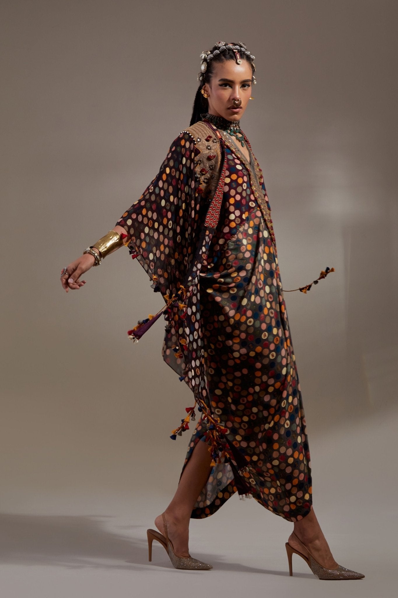 Veni Dupatta Jacket Set - Aseem Kapoor - Elahe