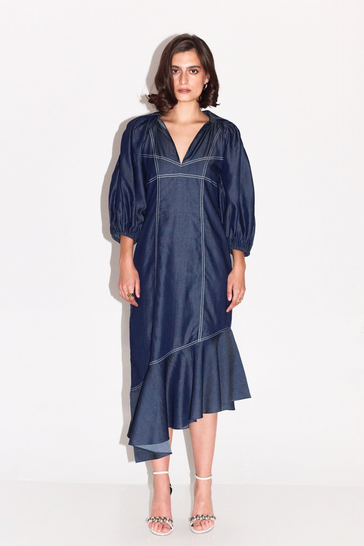Azalea Lantern Sleeve Dress
