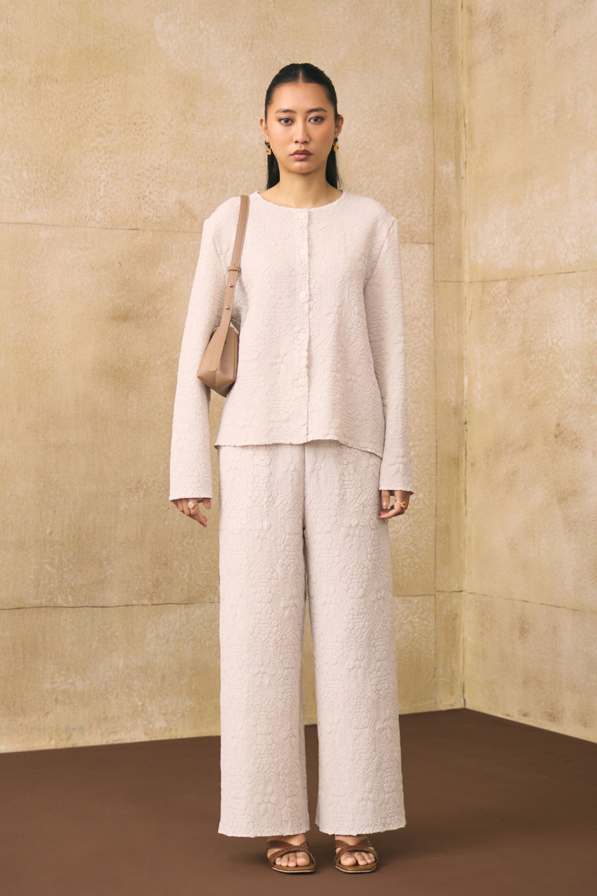 Ivory Ganni Co-ord Set