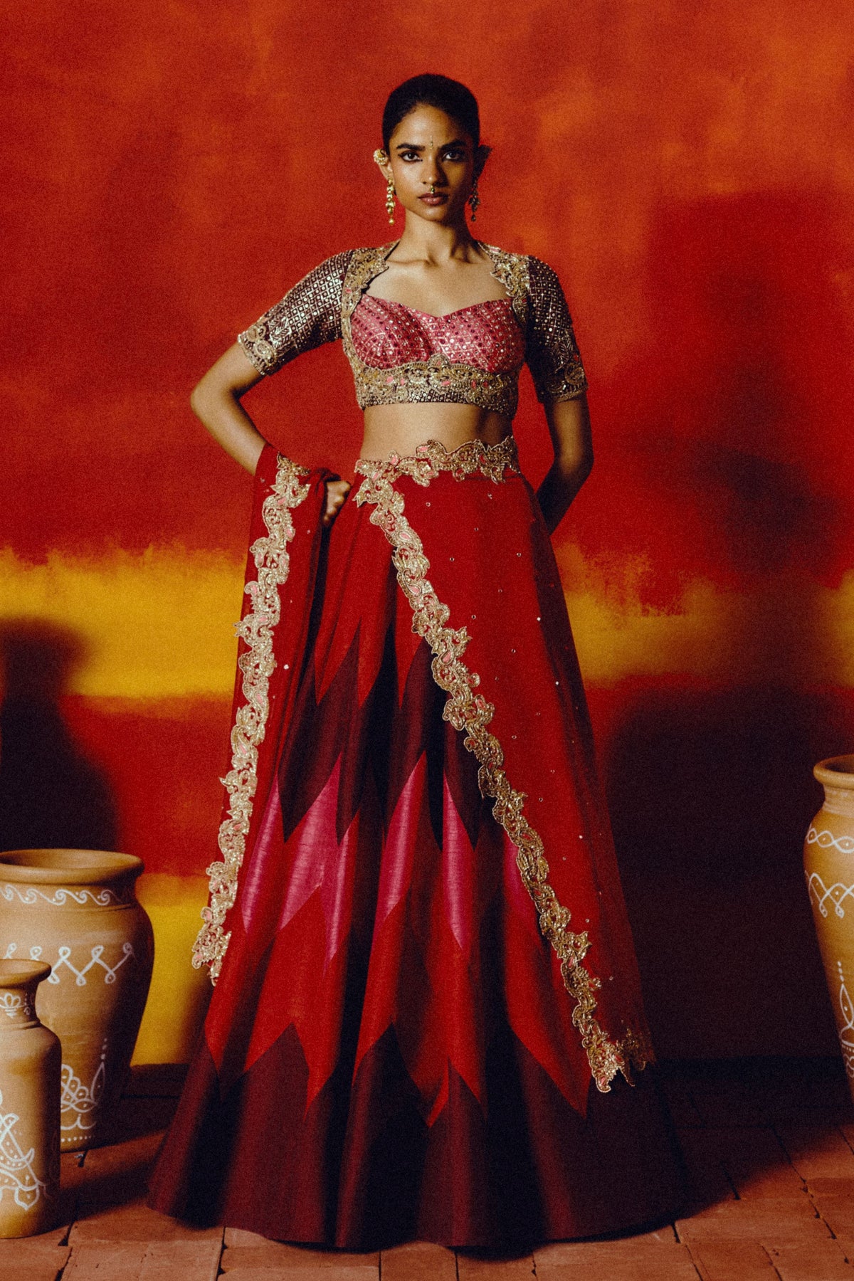 Aruna Rekha Lehenga Set