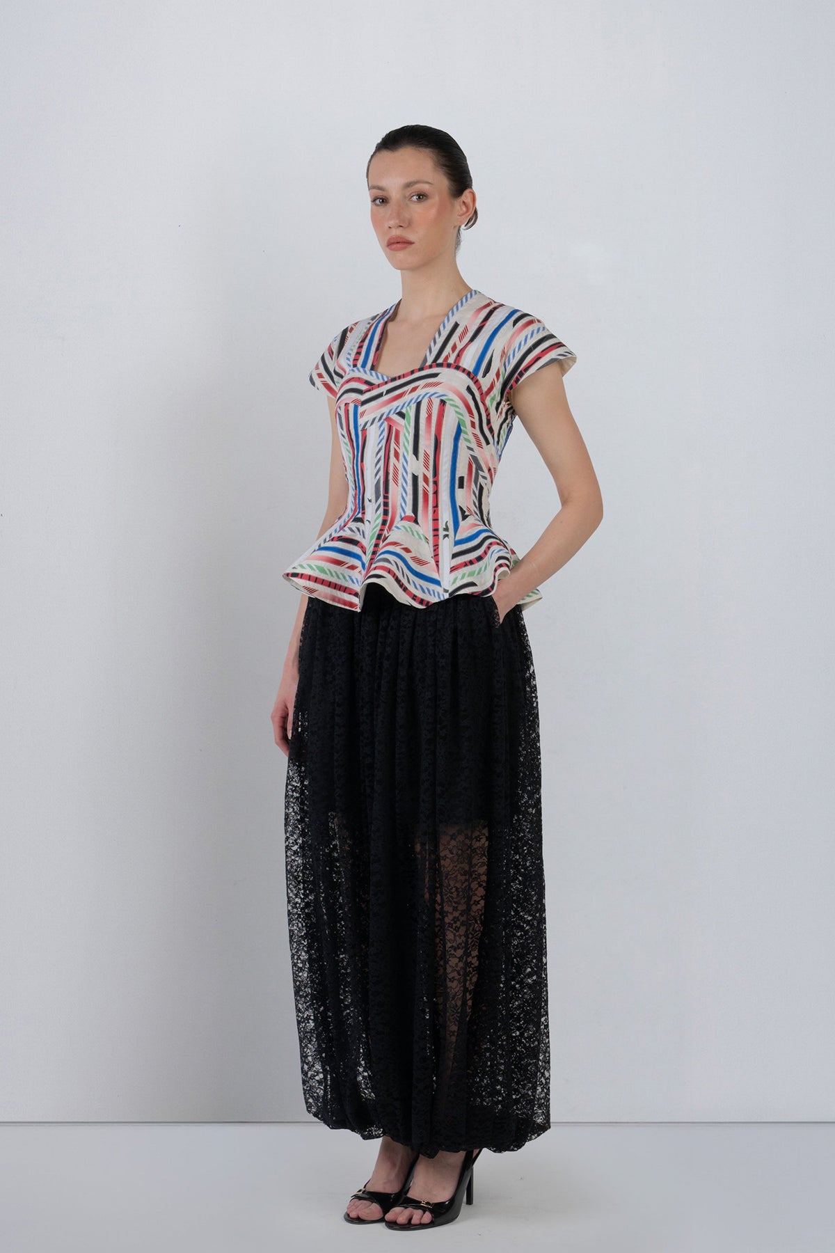 Lace Balloon Pants