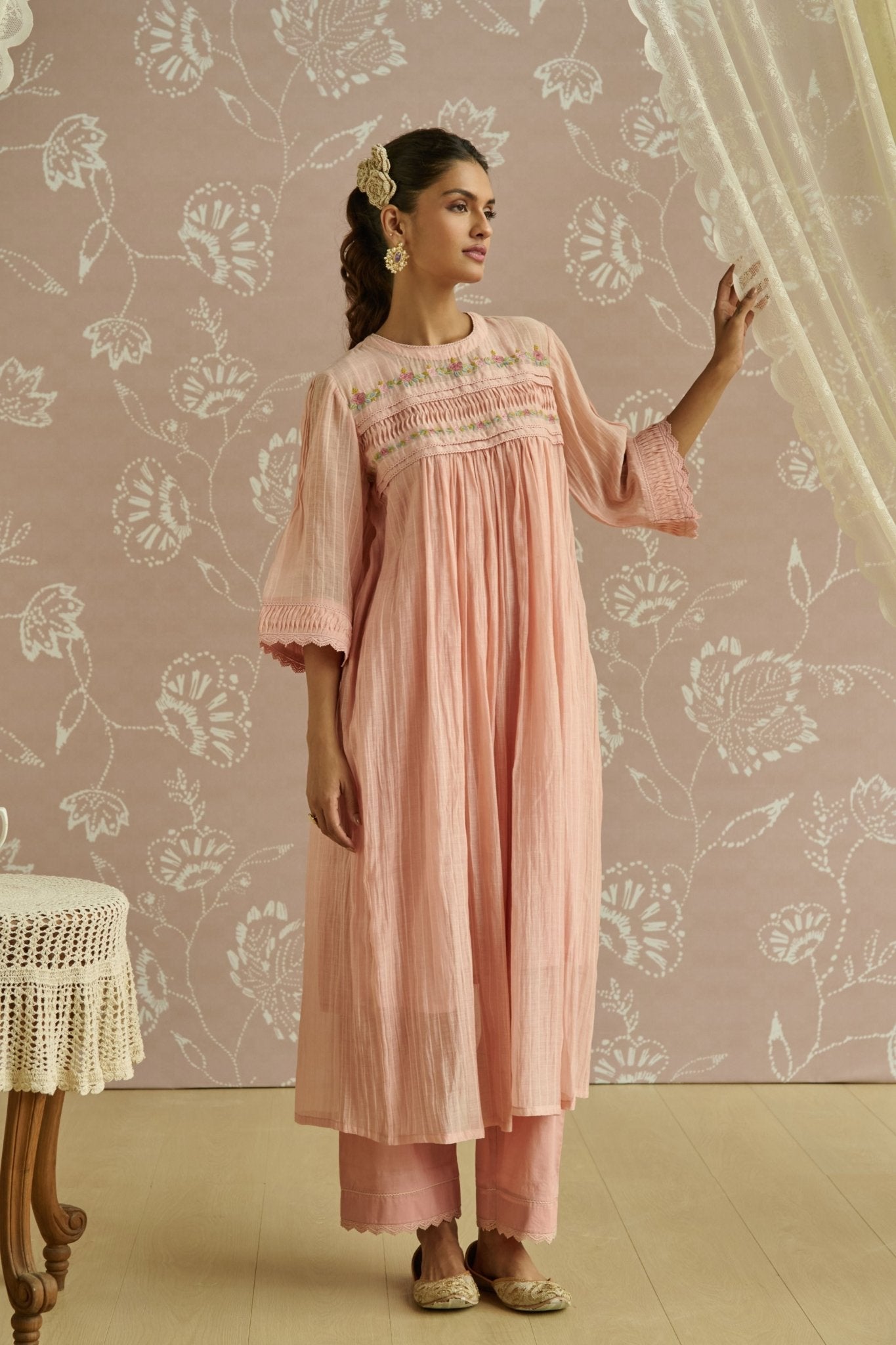 Pink Rosa Tunic Set - Kritika Dawar - Elahe