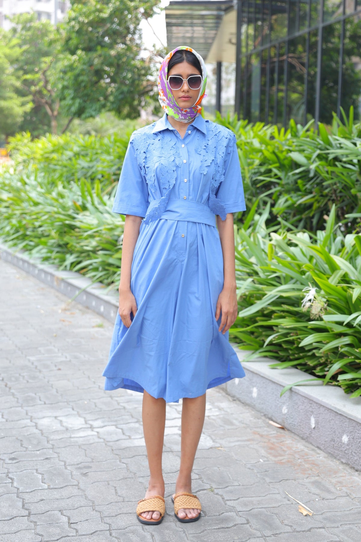 Kanikonna Wrap Blue Jumpsuit