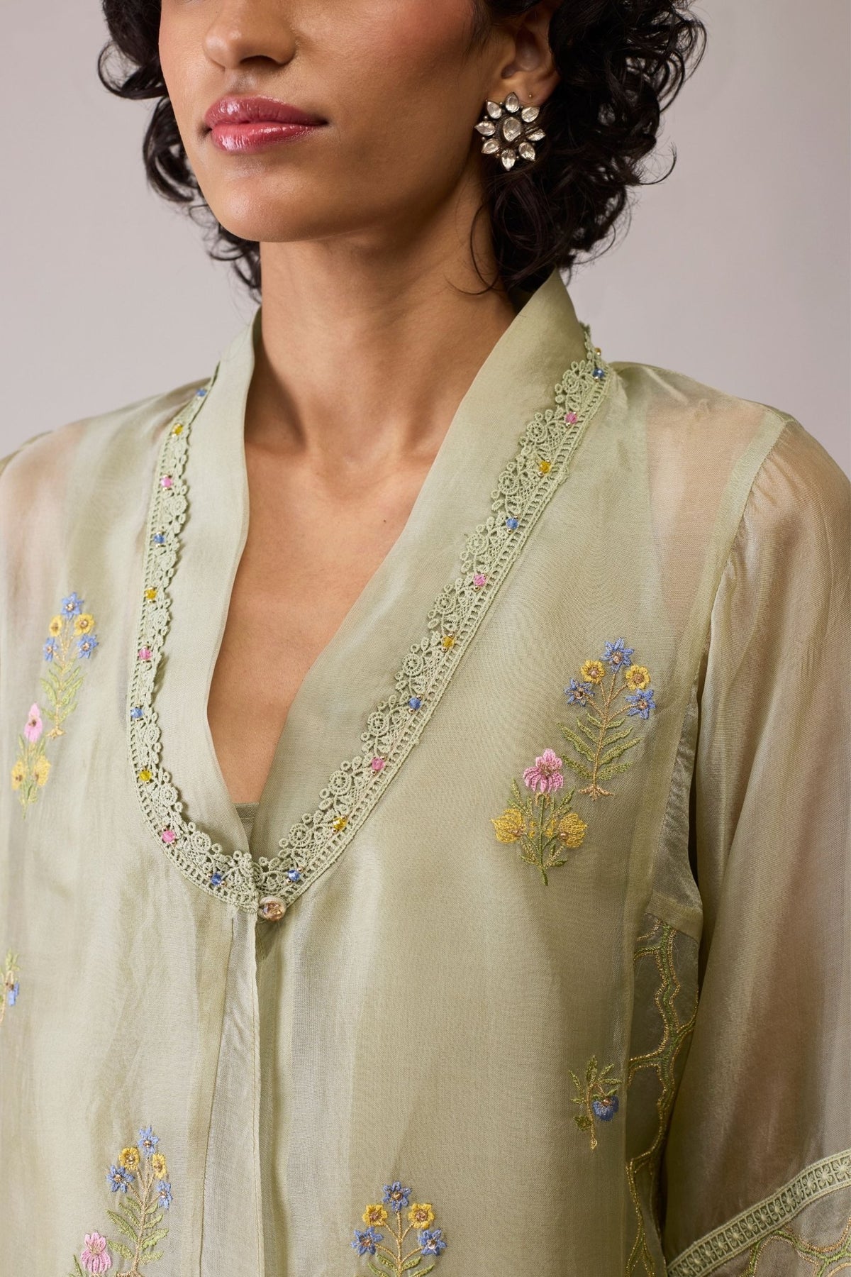Ambreen Green Tunic Set