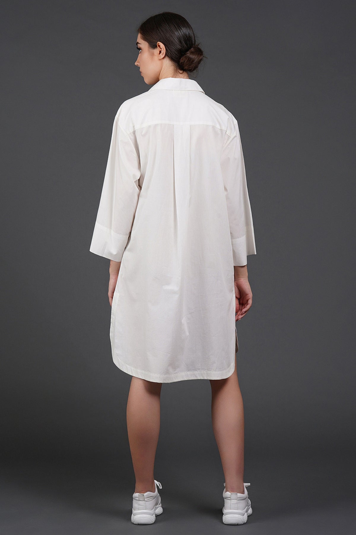 Offwhite Front Digtal Print Dress