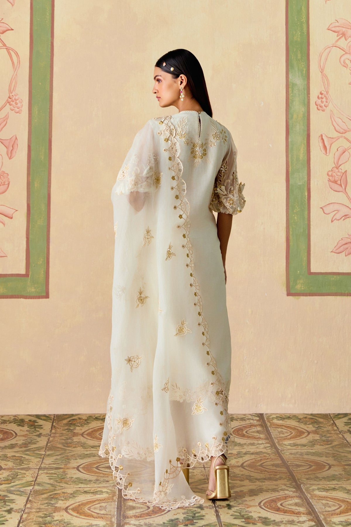 Ivory Cutwork Kurta Set