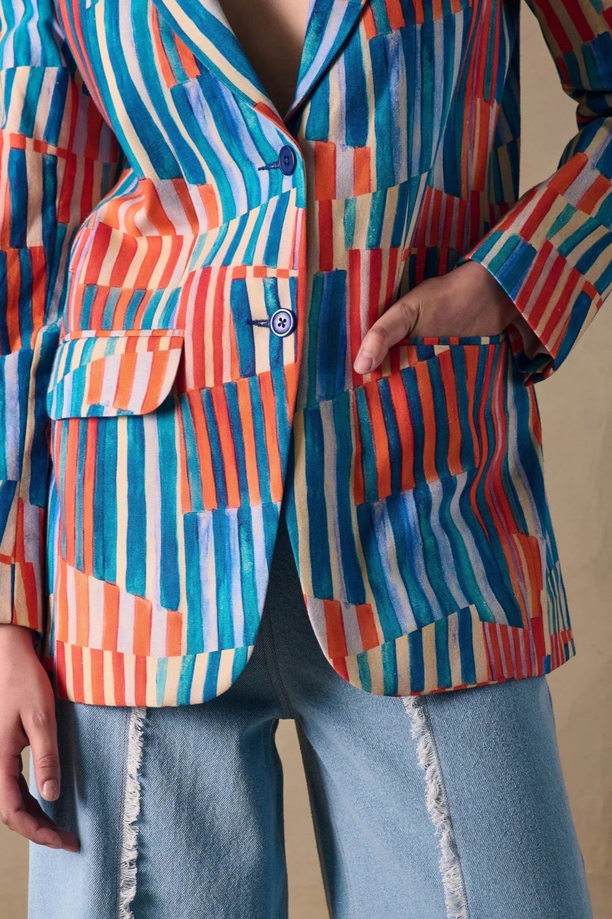 Asilah Stripe Blazer