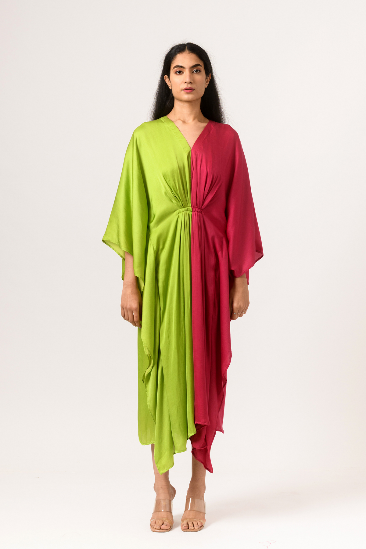Green wine kaftan