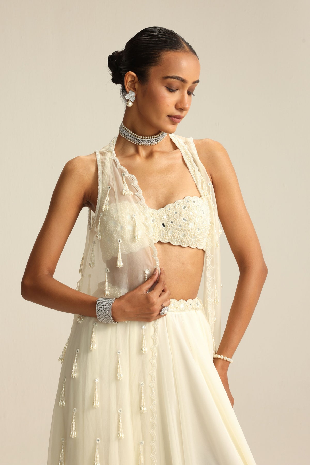 Pearl and Mirror Jacket Set