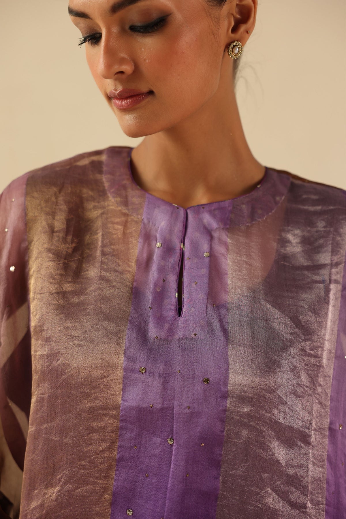 Purple Tabeer Kurta Set