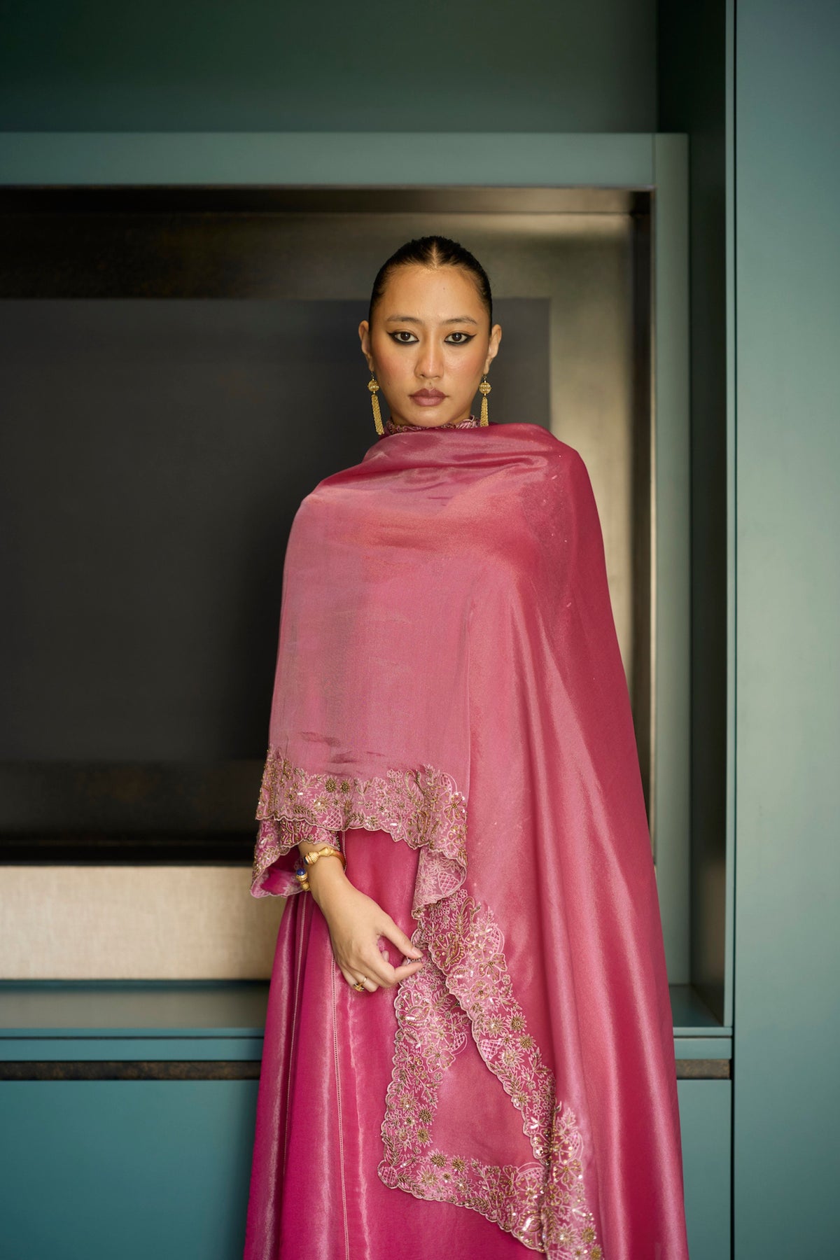 Pink Dhara Kurta Set
