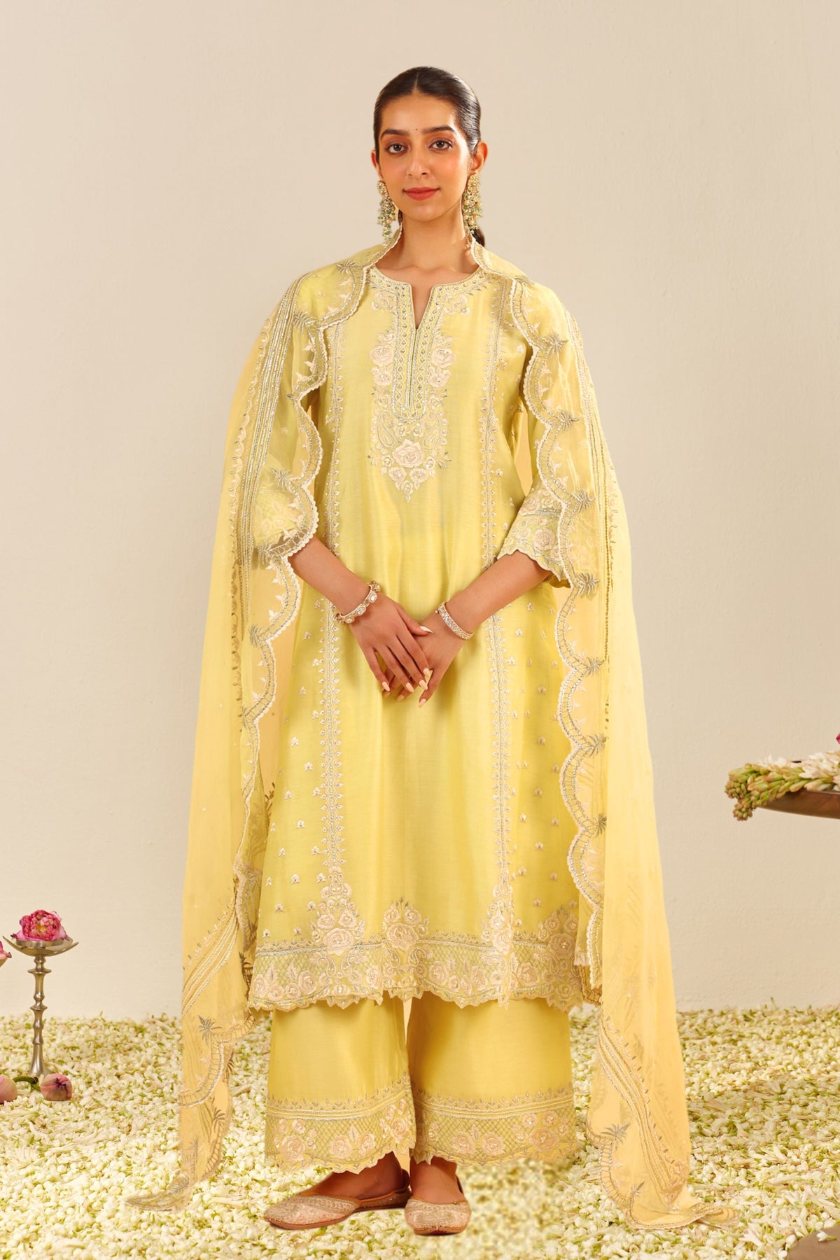 Sumaiya Kurta Set in Yellow