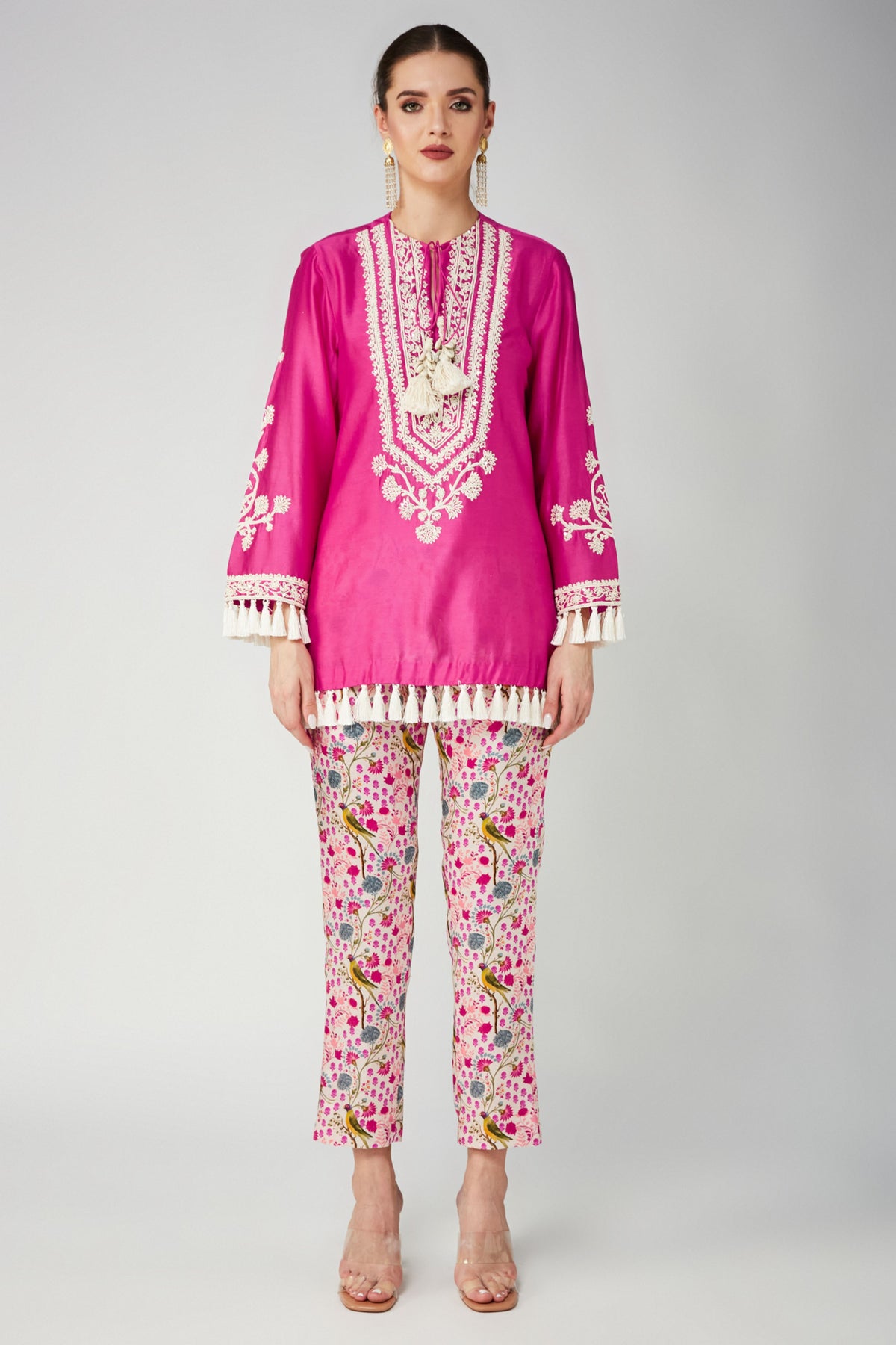 Pink Parrot Mashroo Narrow Pants