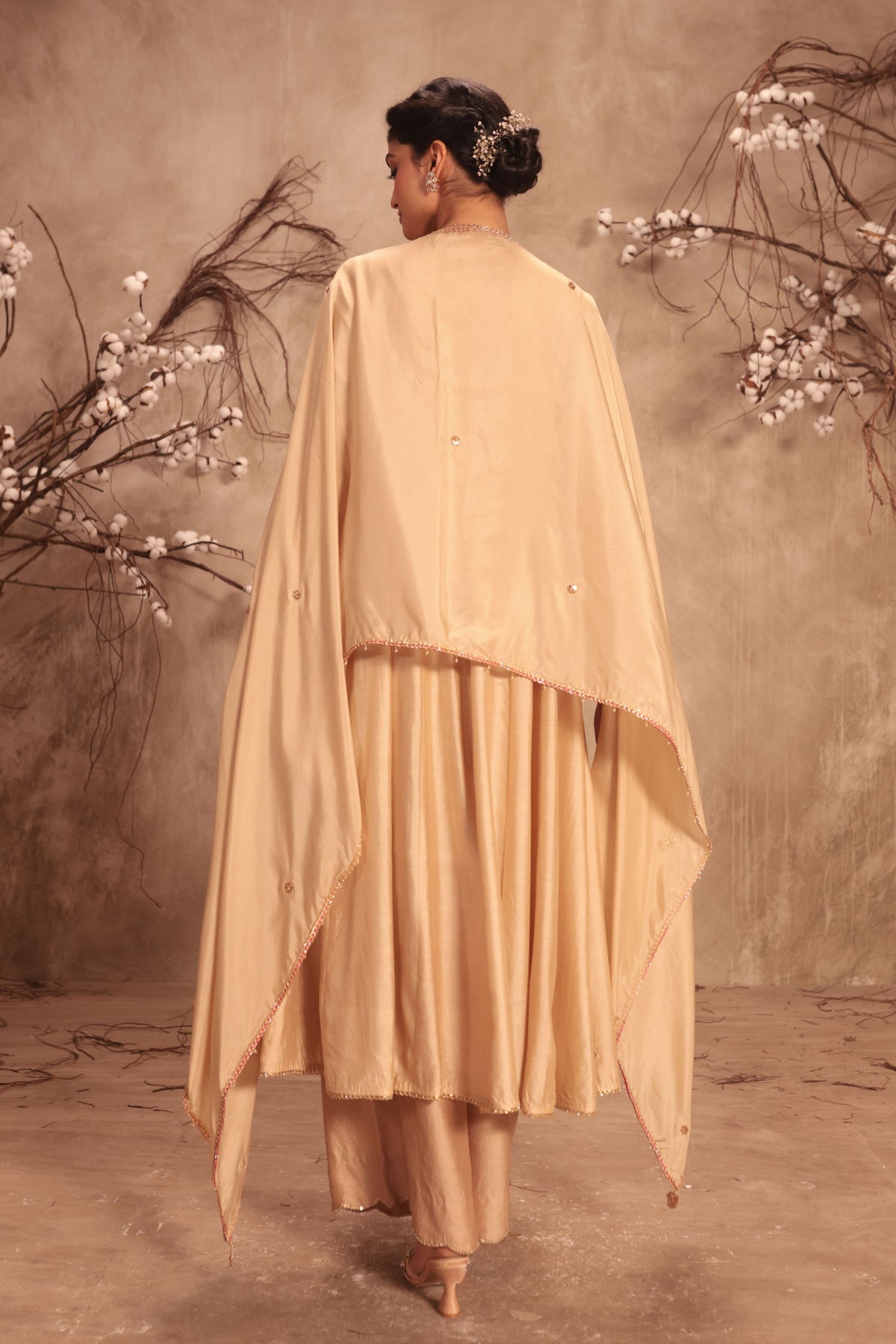 Ivory Anarkali Set