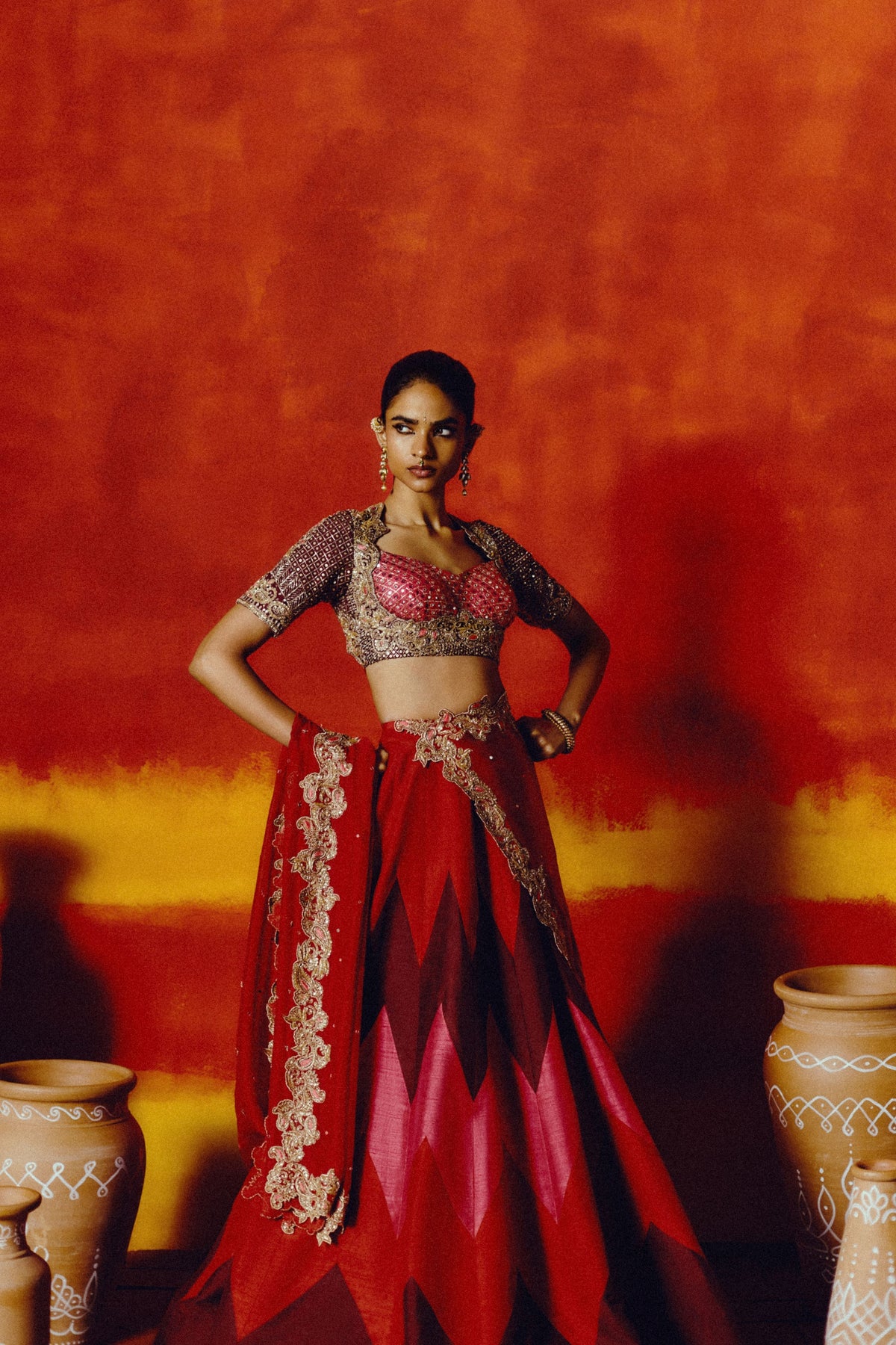 Aruna Rekha Lehenga Set